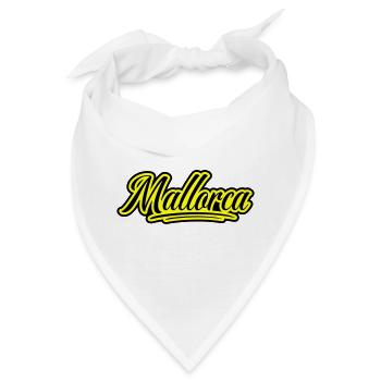 Mallorca Schrift - Bandana - Weiß - Vorne