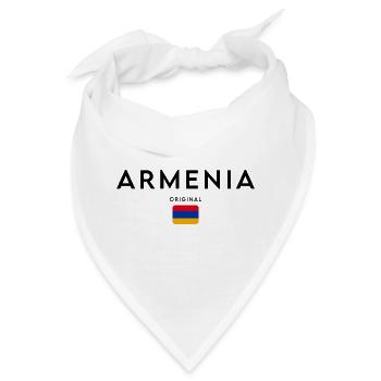 Armenischer Stolz, minimalistisches, elegantes Design - Bandana - Weiß - Vorne