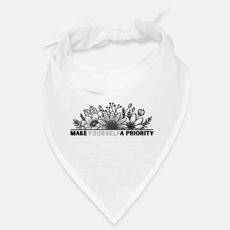 Yourself Flower Frame Design Bandana