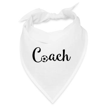 Fußball Coach - Bandana - Weiß - Vorne