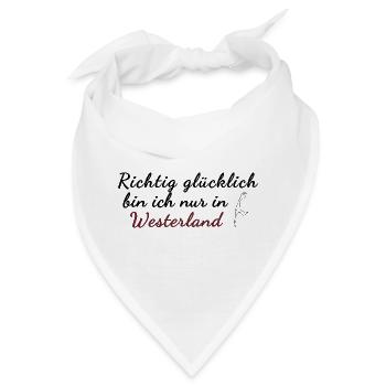 Westerland Sylt - Bandana - Weiß - Vorne