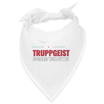 Truppgeist – Jugendfeuerwehr Teamshirt für Neuaufn - Bandana - Weiß - Vorne