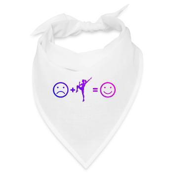 Cardio-Workout Geschenk für eine Aerobic-Trainerin - Bandana - Weiß - Vorne