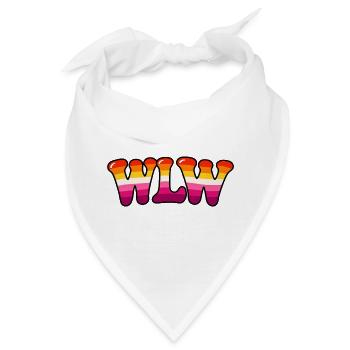 WLW Lesbian Pride Rainbow – LGBTQ+  - Bandana - Weiß - Vorne