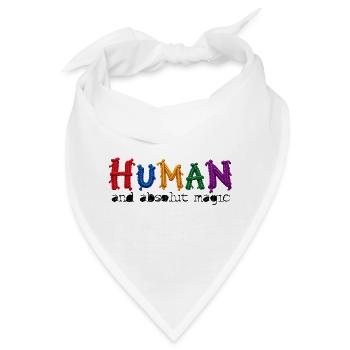 HUMAN – and absolut magic - Bandana - Weiß - Vorne