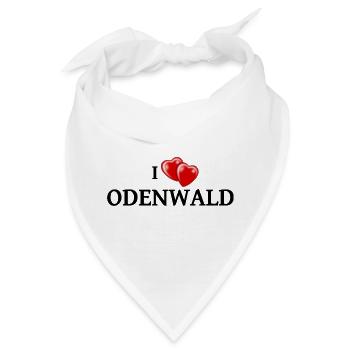 I Love Odenwald - Bandana - Weiß - Vorne