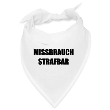 MISSBRAUCH STRAFBAR - Bandana - Weiß - Vorne