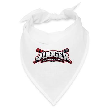 Jugger Teamlogo Banner RotSchwarz - Bandana - Weiß - Vorne
