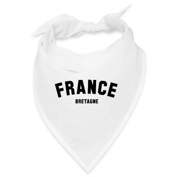 BRETAGNE France Frankreich - Bandana - Weiß - Vorne