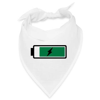 Batterie/Akku wieder aufladend - Bandana - Weiß - Vorne
