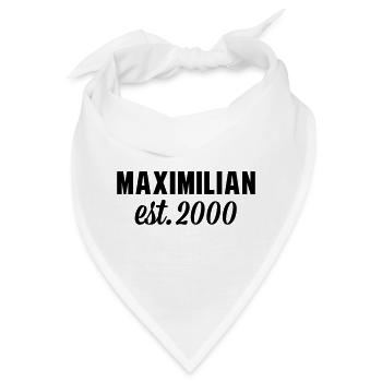 Maximilian est 2000 - Bandana - Weiß - Vorne