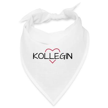 Kollegin Herz Lieblingskollegin Geschenk - Bandana - Weiß - Vorne