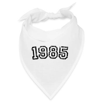 Jahr 1985 Geburtstag Jahrgang Design (Weiß) - Bandana - Weiß - Vorne