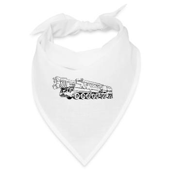 Kran Mobilkran 700 1750 750 Superlift schwarz - Bandana - Weiß - Vorne