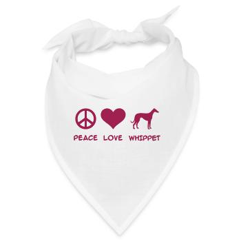 Whippet - Bandana - Weiß - Vorne