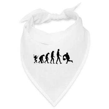 Rugby - Rugbyman - Sport - Fighter - Fight - Bandana - Weiß - Vorne