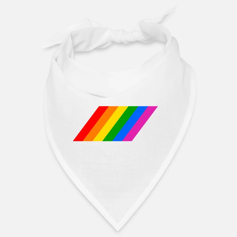 Sloping rainbow flag Bandana