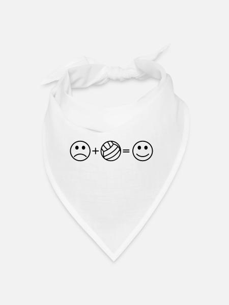 Le volley-ball est amusant sourire - Bandana - blanc