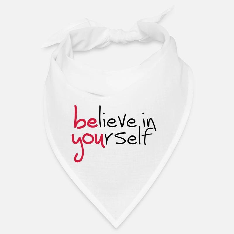 Slogan glaube an dich. glaub an dich Bandana