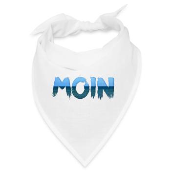 Moin Wasser - Bandana - Weiß - Vorne