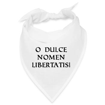 o süsser name freiheit schwarz - Bandana - Weiß - Vorne