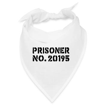 Gefangener Nr. 20195 - Bandana - Weiß - Vorne