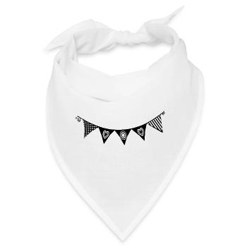 Wimpelkette schwedisch Schwedenhaus Wimpel - Bandana - Weiß - Vorne