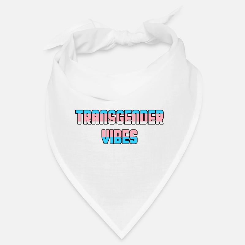 Transgender Vibes Trans Pride LGBTQ - Bandana - blanc