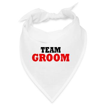 Team groom - Bandana - Weiß - Vorne