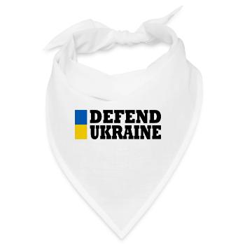 Defend ukraine - Bandana - Weiß - Vorne