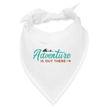 Abenteuer ist da draußen - Bandana - Weiß - Vorne