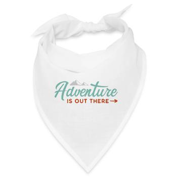 Abenteuer ist da draußen - Bandana - Weiß - Vorne