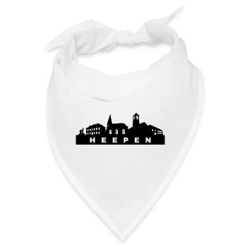 Heepen Skyline Bielefeld Amt Vogtei Kirchen - Bandana - Weiß - Vorne