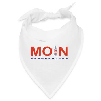 Moin Bremerhaven, Denkmal Pingelturm, Deutschland - Bandana - Weiß - Vorne