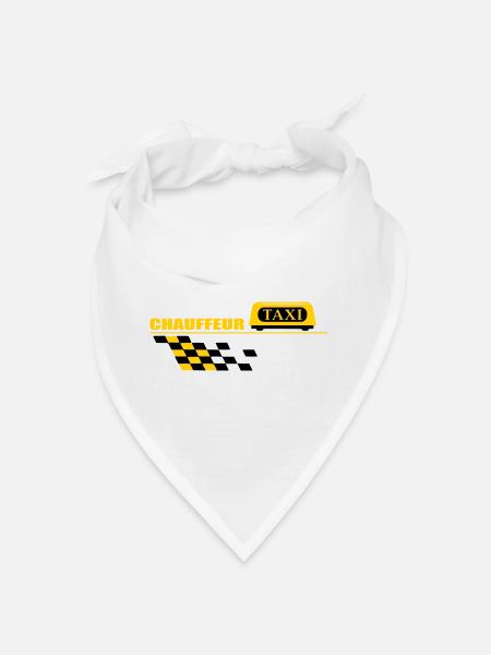 Taxi driver - Bandana - white - Front