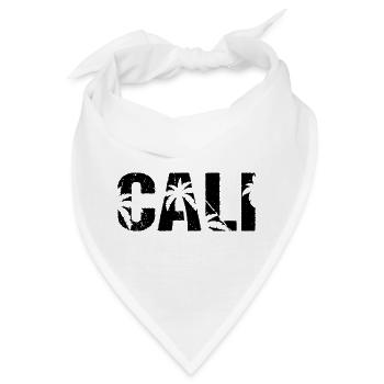 Cali Palmen Kalifornien - Bandana - Weiß - Vorne
