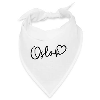 Oslo Herzschlag - Bandana - Weiß - Vorne