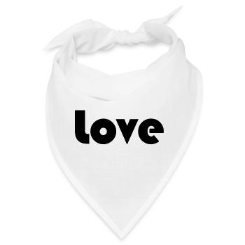 VALENTINSTAG. Junggesellinnenabschied. ICH LIEBE DICH. ICH LIEBE DICH. LIEBE - Bandana - Weiß - Vorne