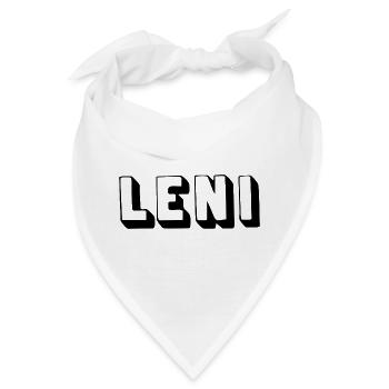 Name - Leni - Bandana - Weiß - Vorne