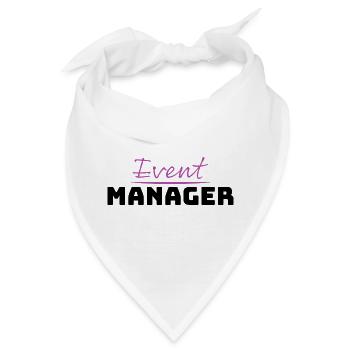 Tshirt fuer Event Manager - Bandana - Weiß - Vorne