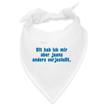Berliner Icke Spruch - Bandana - Weiß - Vorne