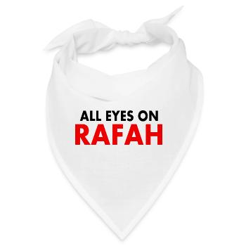 all eyes on rafah - Bandana - Weiß - Vorne