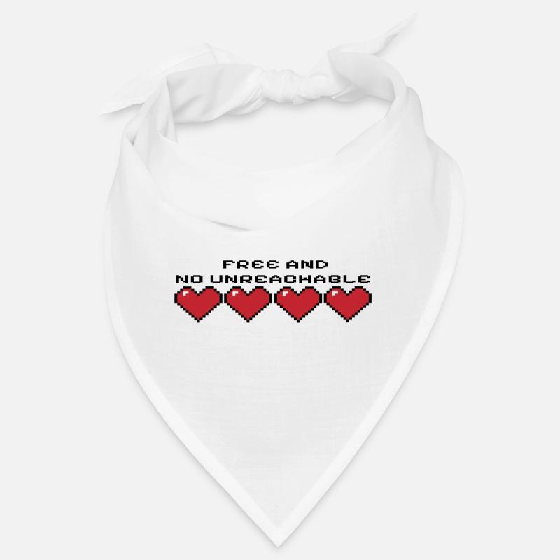 Cœurs Pixel Art Retro Bandana