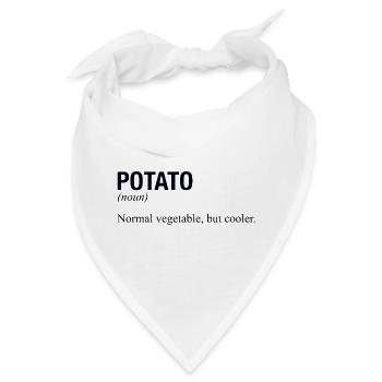 POTATO Kartoffel - Bandana - Weiß - Vorne