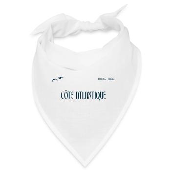 côte atlantique schriftzug - Bandana - Weiß - Vorne