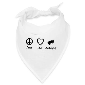 Ich liebe Imkerei - Bandana - Weiß - Vorne