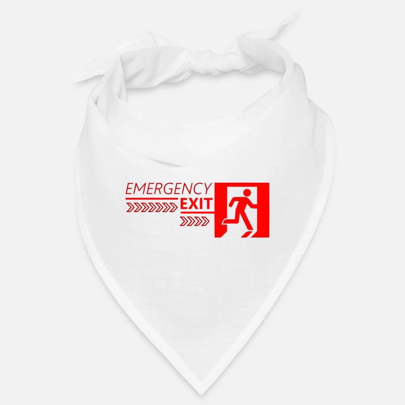 Emergency EXIT Red Flag Bandana