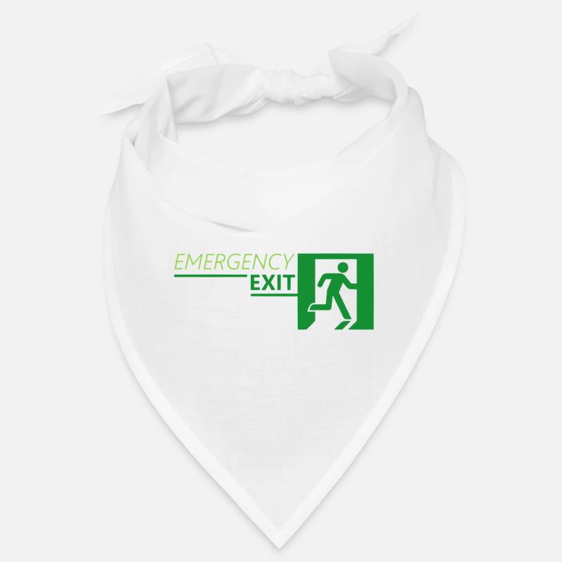 Emergency EXIT Classic Green Bandana