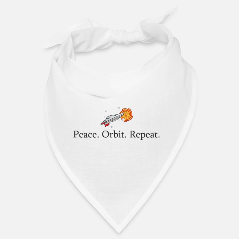 Peace Orbit Repeat Rocket Bandana