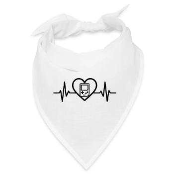 Herz Retrogaming – Tragbare Retro-Konsole - Bandana - Weiß - Vorne